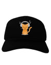 Cute Kitty With Headphones Adult Dark Baseball Cap Hat-Baseball Cap-TooLoud-Black-One Size-Davson Sales