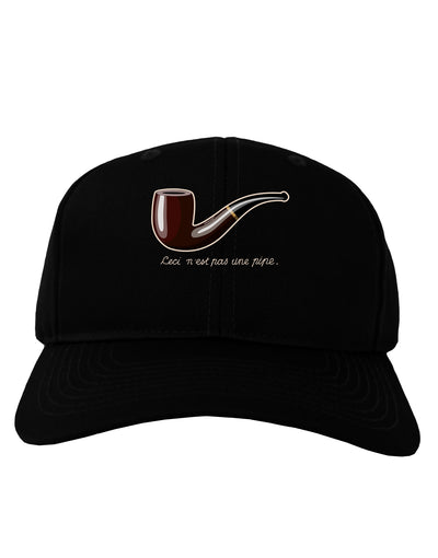 Ceci n'est pas une pipe Adult Dark Baseball Cap Hat-Baseball Cap-TooLoud-Black-One Size-Davson Sales