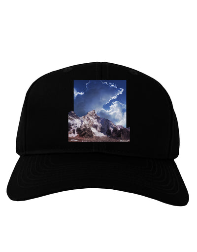 Mountain Pop Out Adult Dark Baseball Cap Hat by TooLoud-Baseball Cap-TooLoud-Black-One Size-Davson Sales