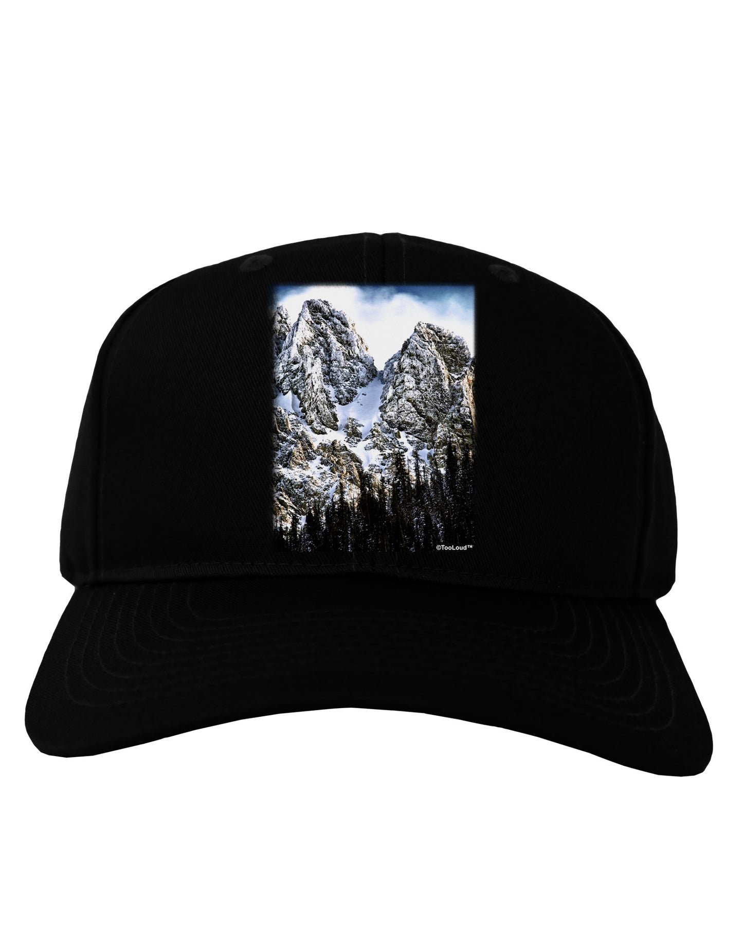 Mountain Landscape 2 Adult Dark Baseball Cap Hat-Baseball Cap-TooLoud-Black-One Size-Davson Sales
