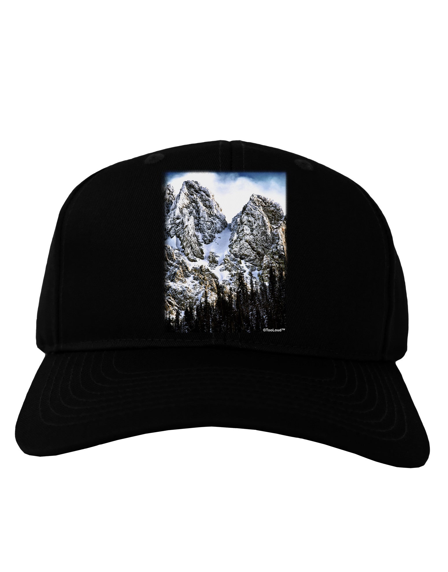 Mountain Landscape 2 Adult Dark Baseball Cap Hat-Baseball Cap-TooLoud-Black-One Size-Davson Sales