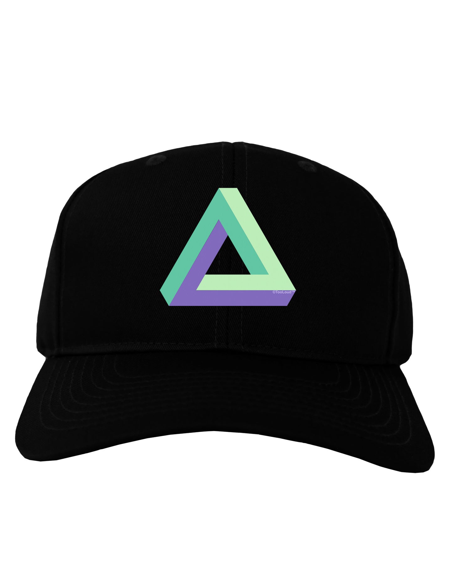 Impossible Triangle Loop Adult Dark Baseball Cap Hat-Baseball Cap-TooLoud-Black-One Size-Davson Sales