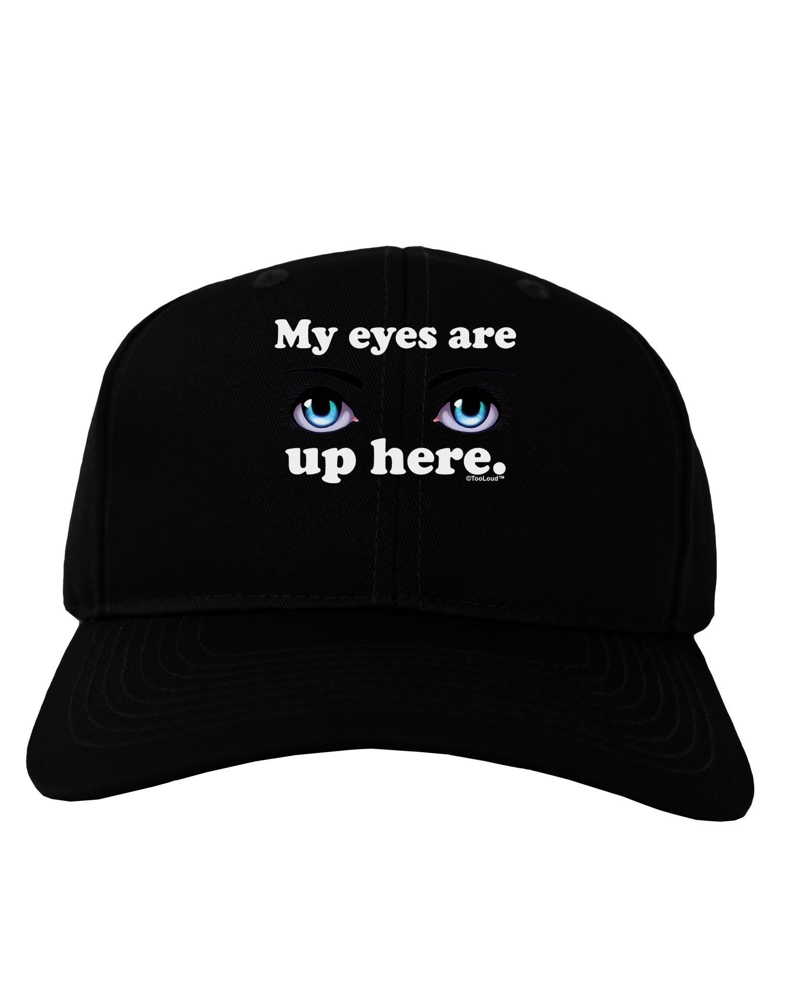 Eye Up Here Adult Dark Baseball Cap Hat-Baseball Cap-TooLoud-Black-One Size-Davson Sales