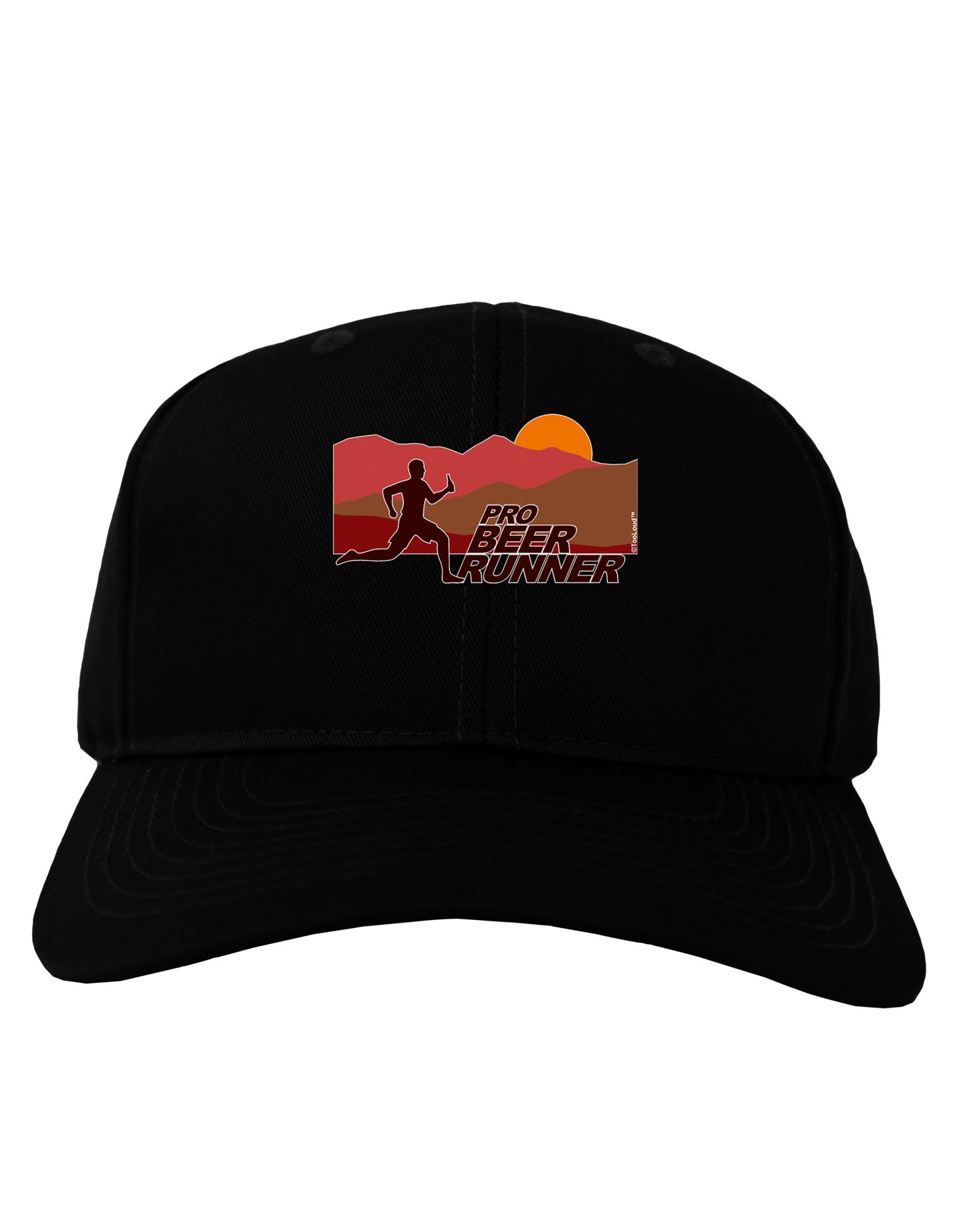 Pro Beer Runner Man Adult Dark Baseball Cap Hat-Baseball Cap-TooLoud-Black-One Size-Davson Sales