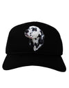 Dalmatian Portrait Adult Dark Baseball Cap Hat by TooLoud-Baseball Cap-TooLoud-Black-One Size-Davson Sales