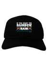 If You Want The Rainbow Quote Adult Dark Baseball Cap Hat by TooLoud-Baseball Cap-TooLoud-Black-One Size-Davson Sales