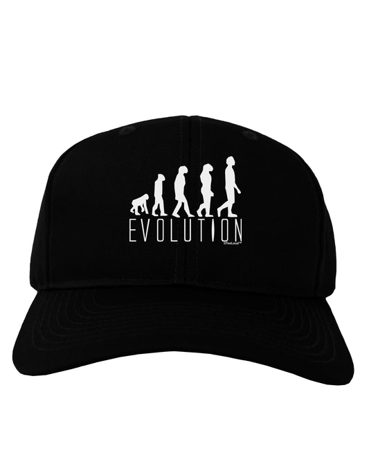 Evolution of Man Adult Dark Baseball Cap Hat by TooLoud-Baseball Cap-TooLoud-Black-One Size-Davson Sales