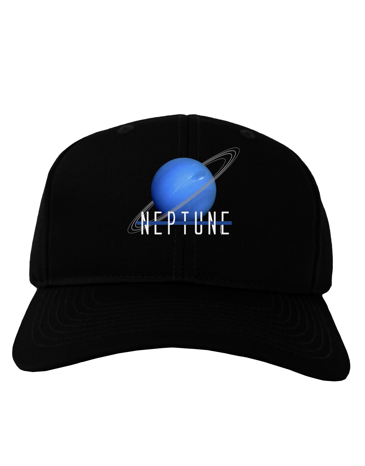 Planet Neptune Text Dark Adult Dark Baseball Cap Hat-Baseball Cap-TooLoud-Black-One Size-Davson Sales