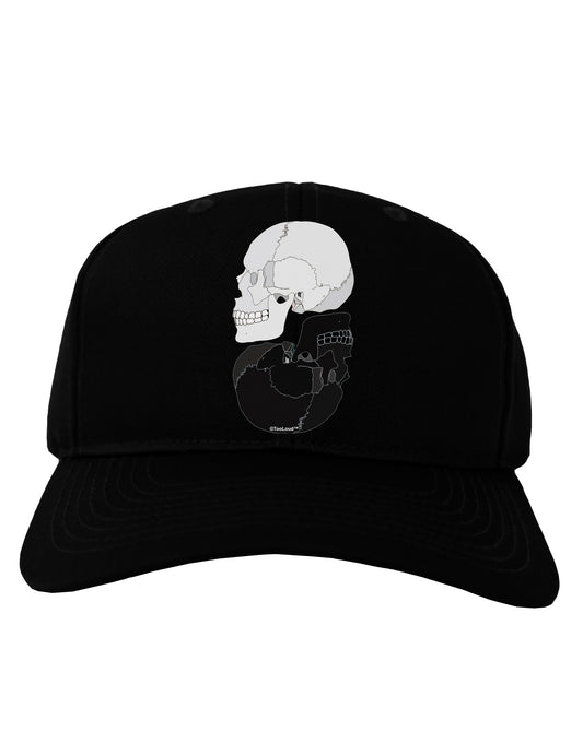 White And Black Inverted Skulls Adult Dark Baseball Cap Hat by TooLoud-Baseball Cap-TooLoud-Black-One Size-Davson Sales