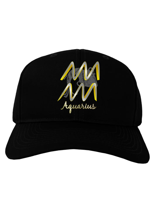 Aquarius Symbol Adult Dark Baseball Cap Hat-Baseball Cap-TooLoud-Black-One Size-Davson Sales