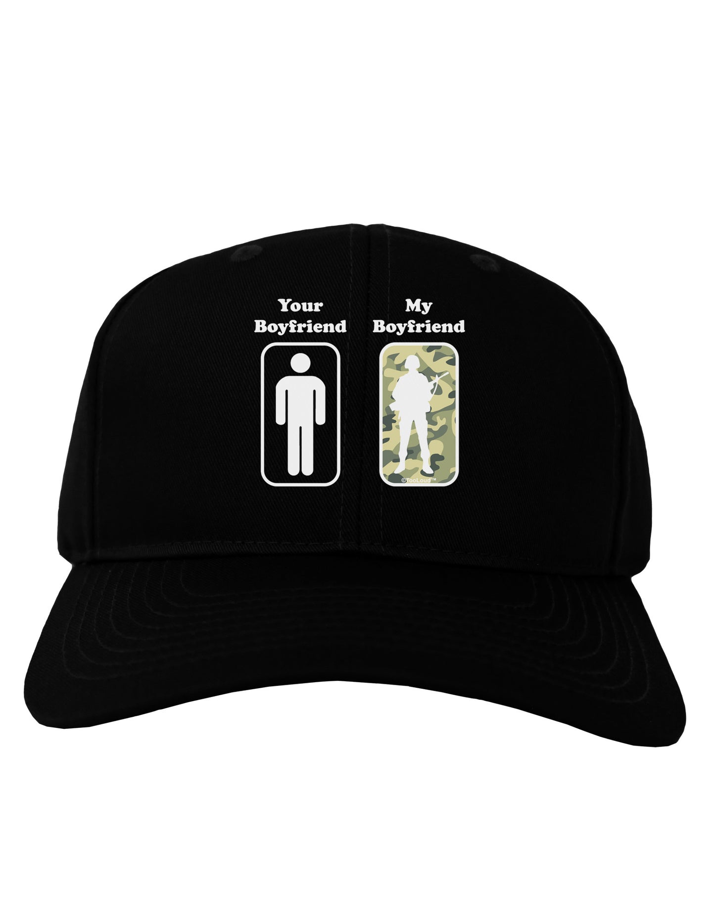 Your Boyfriend My Boyfriend Adult Dark Baseball Cap Hat-Baseball Cap-TooLoud-Black-One Size-Davson Sales