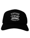 Personalized Vintage Birth Year Distressed Adult Dark Baseball Cap Hat by TooLoud-Baseball Cap-TooLoud-Black-One Size-Davson Sales