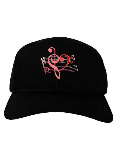Heart Sheet Music Adult Dark Baseball Cap Hat-Baseball Cap-TooLoud-Black-One Size-Davson Sales