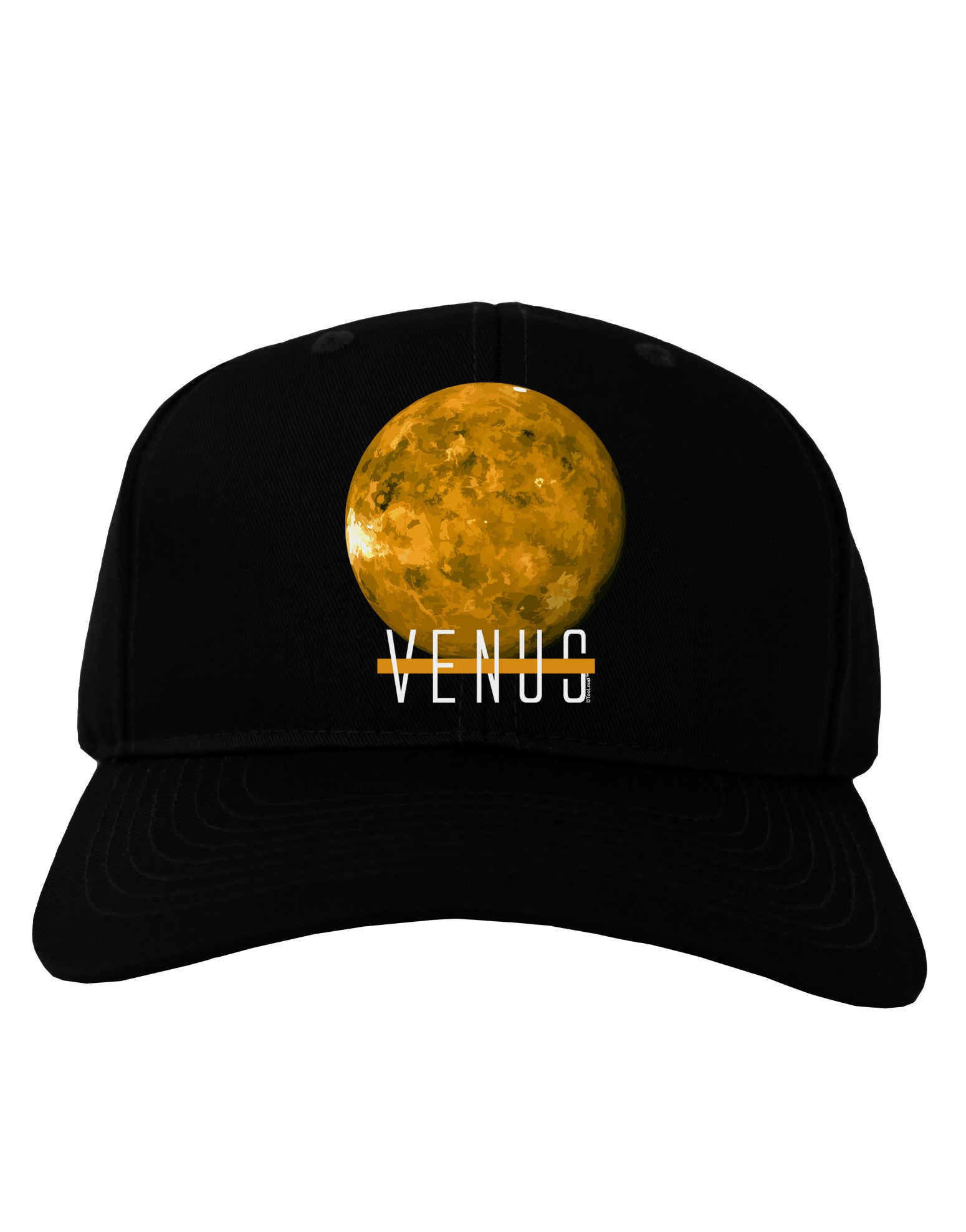 Planet Venus Text Adult Dark Baseball Cap Hat-Baseball Cap-TooLoud-Black-One Size-Davson Sales