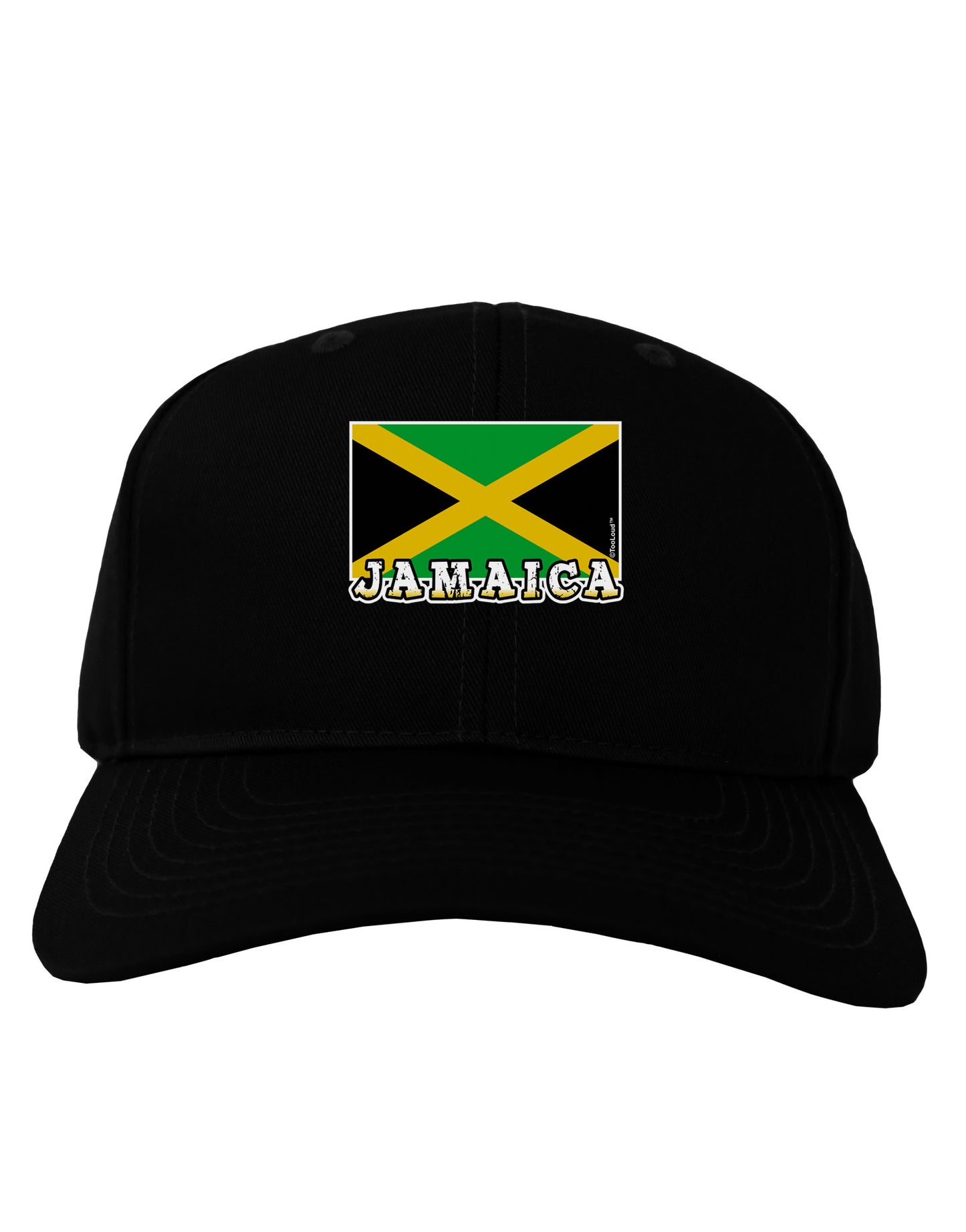 Jamaica Flag Dark Adult Dark Baseball Cap Hat-Baseball Cap-TooLoud-Black-One Size-Davson Sales