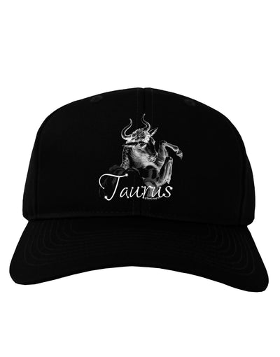 Taurus Illustration Adult Dark Baseball Cap Hat-Baseball Cap-TooLoud-Black-One Size-Davson Sales