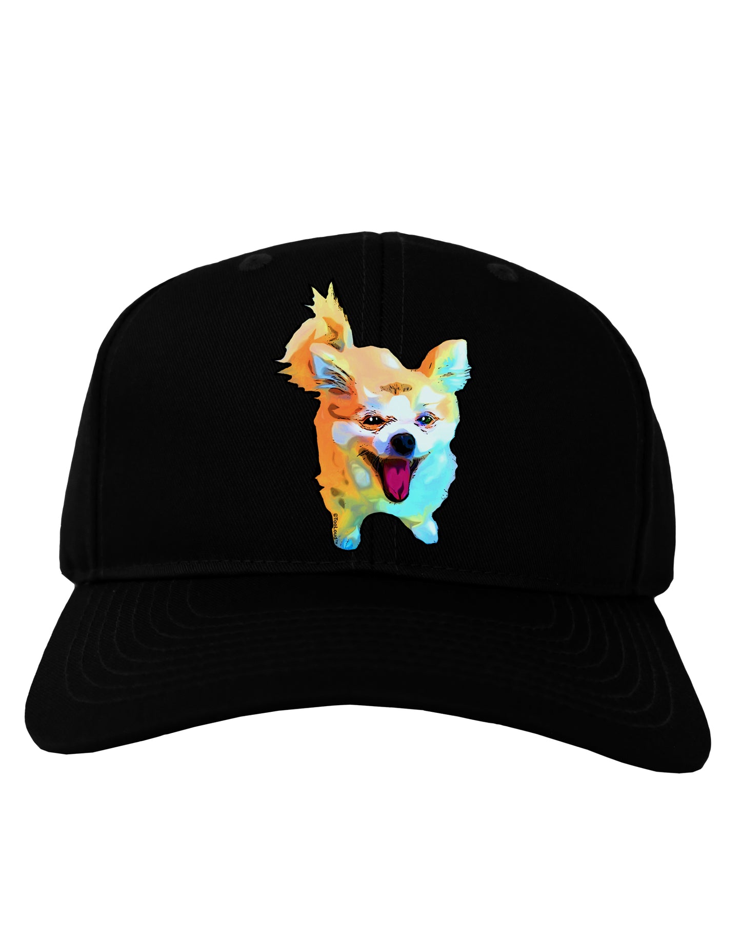Cartoon Pomeranian Adult Dark Baseball Cap Hat-Baseball Cap-TooLoud-Black-One Size-Davson Sales