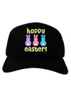 Three Easter Bunnies - Hoppy Easter Adult Dark Baseball Cap Hat by TooLoud-Baseball Cap-TooLoud-Black-One Size-Davson Sales