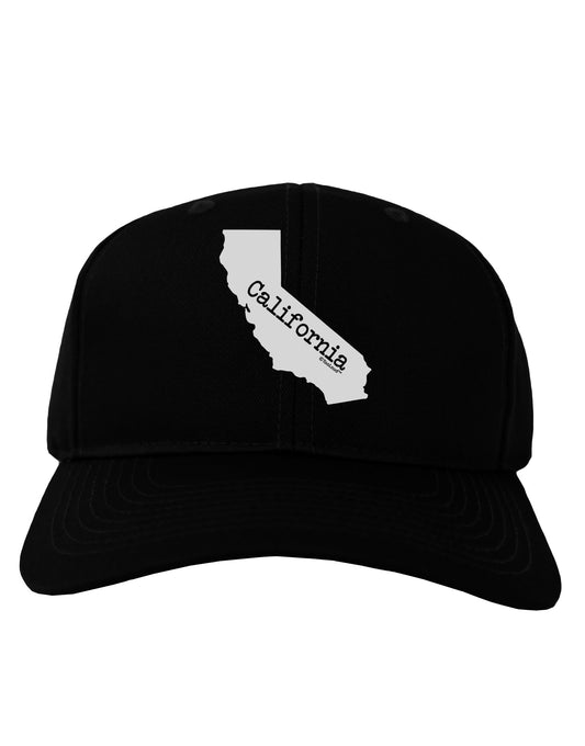 California - United States Shape Adult Dark Baseball Cap Hat by TooLoud-Baseball Cap-TooLoud-Black-One Size-Davson Sales