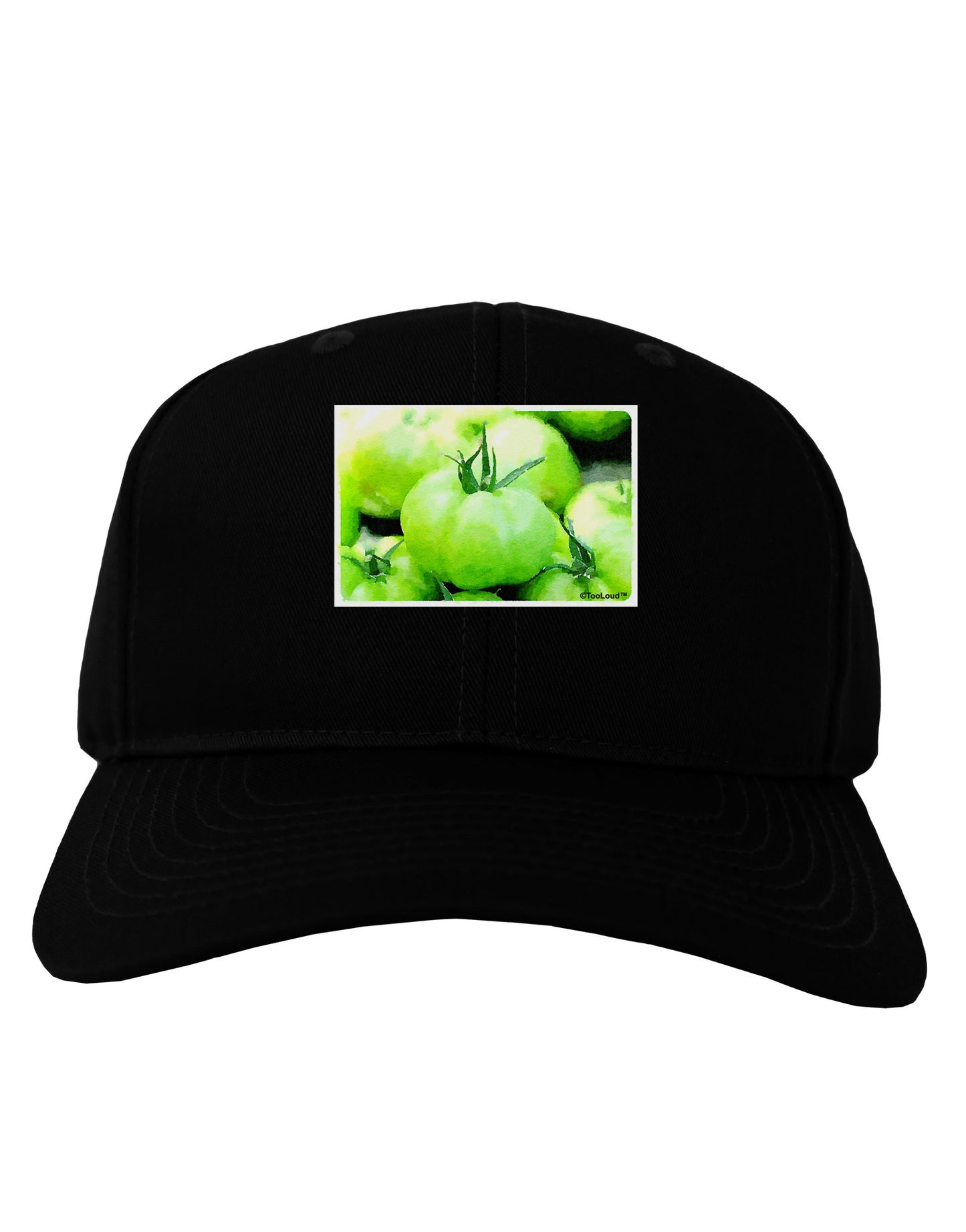 Watercolor Green Tomatoes Adult Dark Baseball Cap Hat-Baseball Cap-TooLoud-Black-One Size-Davson Sales