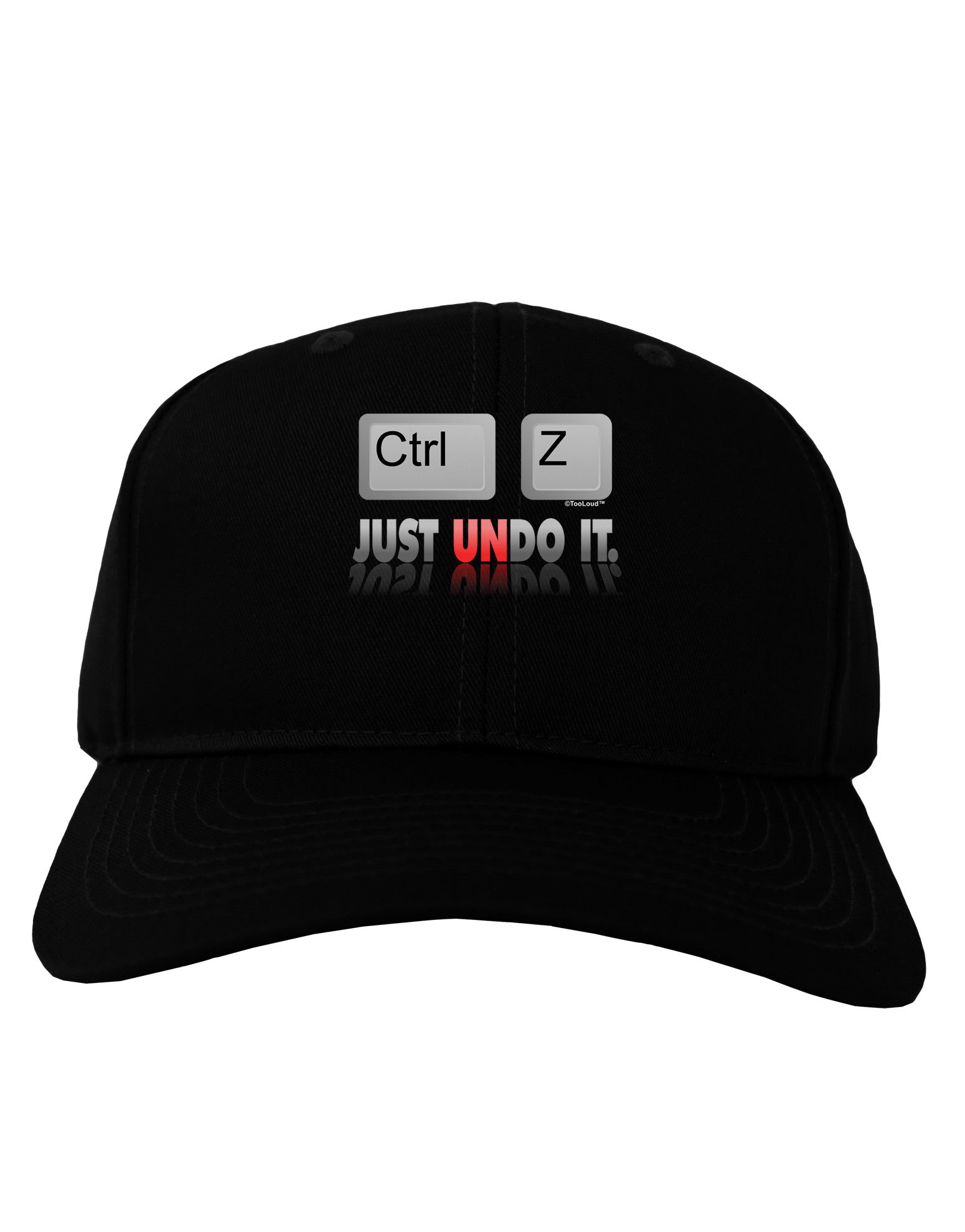 Ctrl Z Just Undo It Adult Dark Baseball Cap Hat-Baseball Cap-TooLoud-Black-One Size-Davson Sales