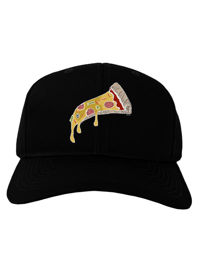 TooLoud Pizza Slice Dark Adult Dark Baseball Cap Hat-Baseball Cap-TooLoud-Black-One-Size-Fits-Most-Davson Sales