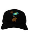TooLoud Oh Snap Chocolate Easter Bunny Adult Dark Baseball Cap Hat-Baseball Cap-TooLoud-Black-One Size-Davson Sales