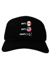 Mexican American 100 Percent Me Adult Dark Baseball Cap Hat-Baseball Cap-TooLoud-Black-One Size-Davson Sales