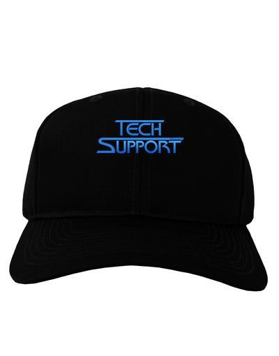 Tech Support Logo Adult Dark Baseball Cap Hat-Baseball Cap-TooLoud-Black-One Size-Davson Sales