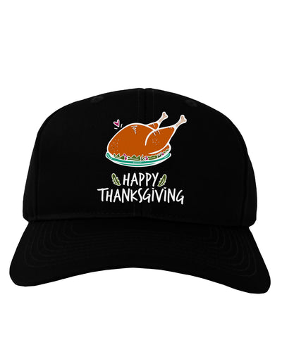 Happy Thanksgiving Adult Baseball Cap Hat-Baseball Cap-TooLoud-Black-One-Size-Fits-Most-Davson Sales