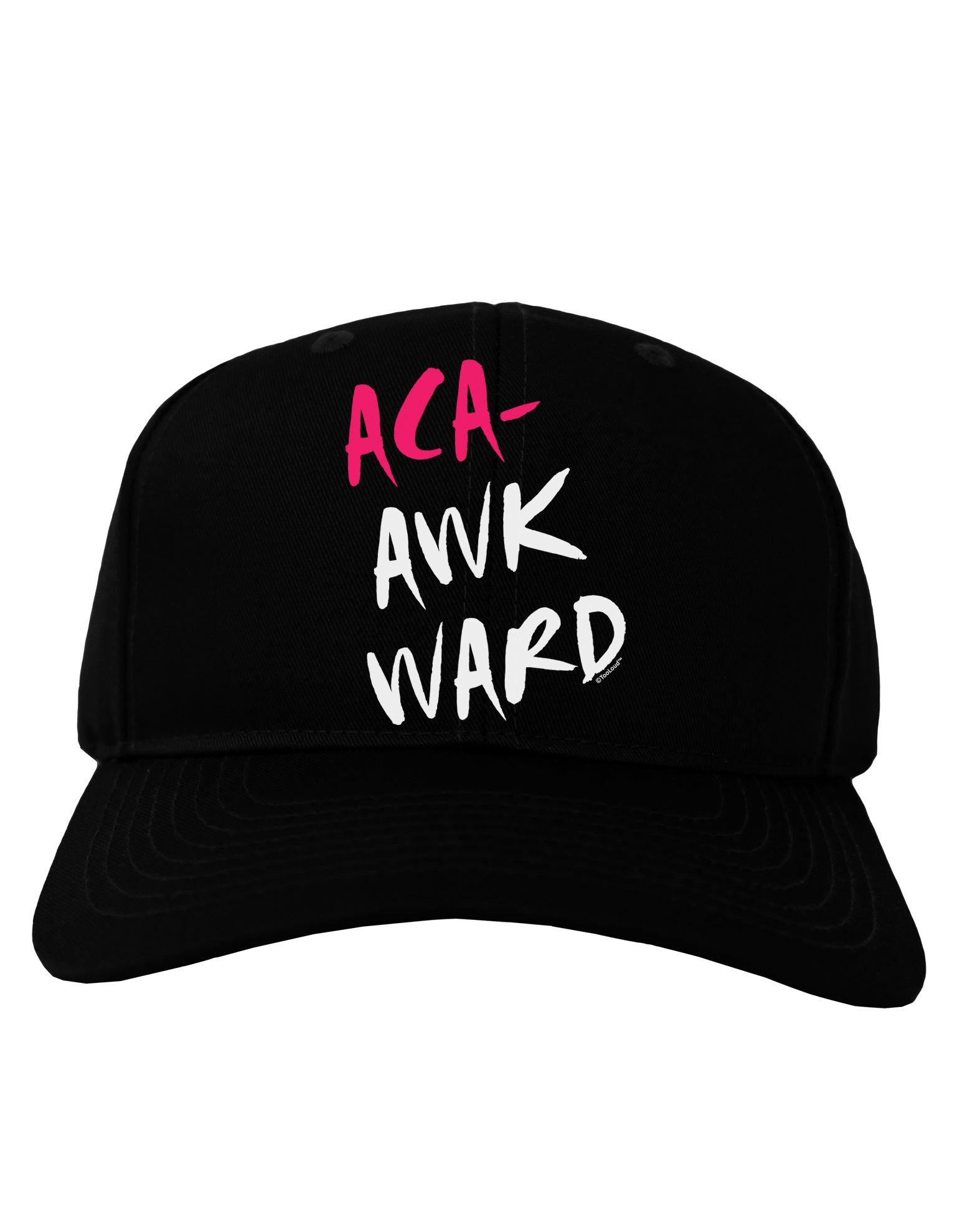 Aca-Awkward Adult Dark Baseball Cap Hat-Baseball Cap-TooLoud-Black-One Size-Davson Sales