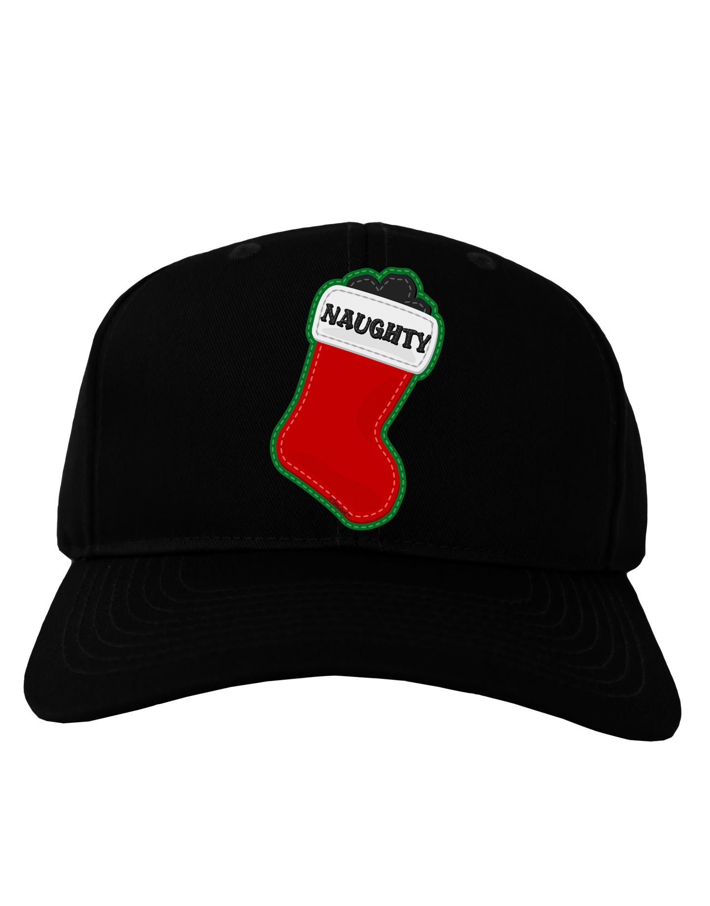 Naughty Coal Cute Christmas Stocking Adult Dark Baseball Cap Hat-Baseball Cap-TooLoud-Black-One Size-Davson Sales