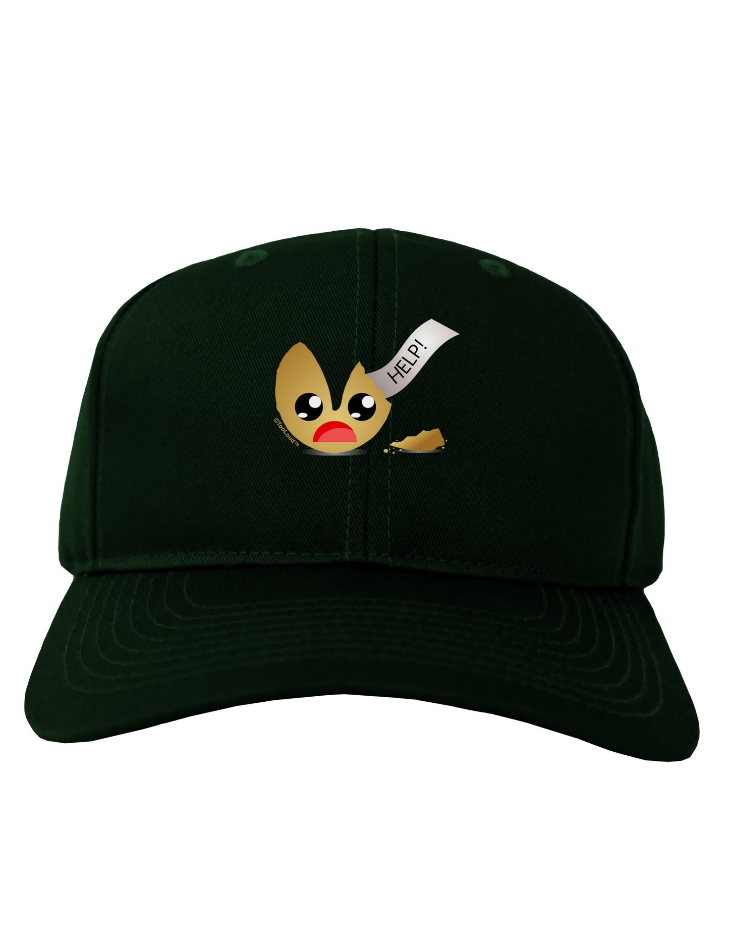 Dismembered Fortune Cookie Adult Dark Baseball Cap Hat-Baseball Cap-TooLoud-Hunter-Green-One Size-Davson Sales