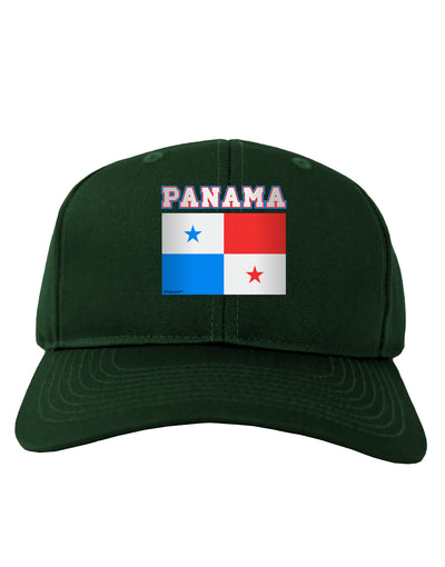 Panama Flag Dark Adult Dark Baseball Cap Hat-Baseball Cap-TooLoud-Hunter-Green-One Size-Davson Sales