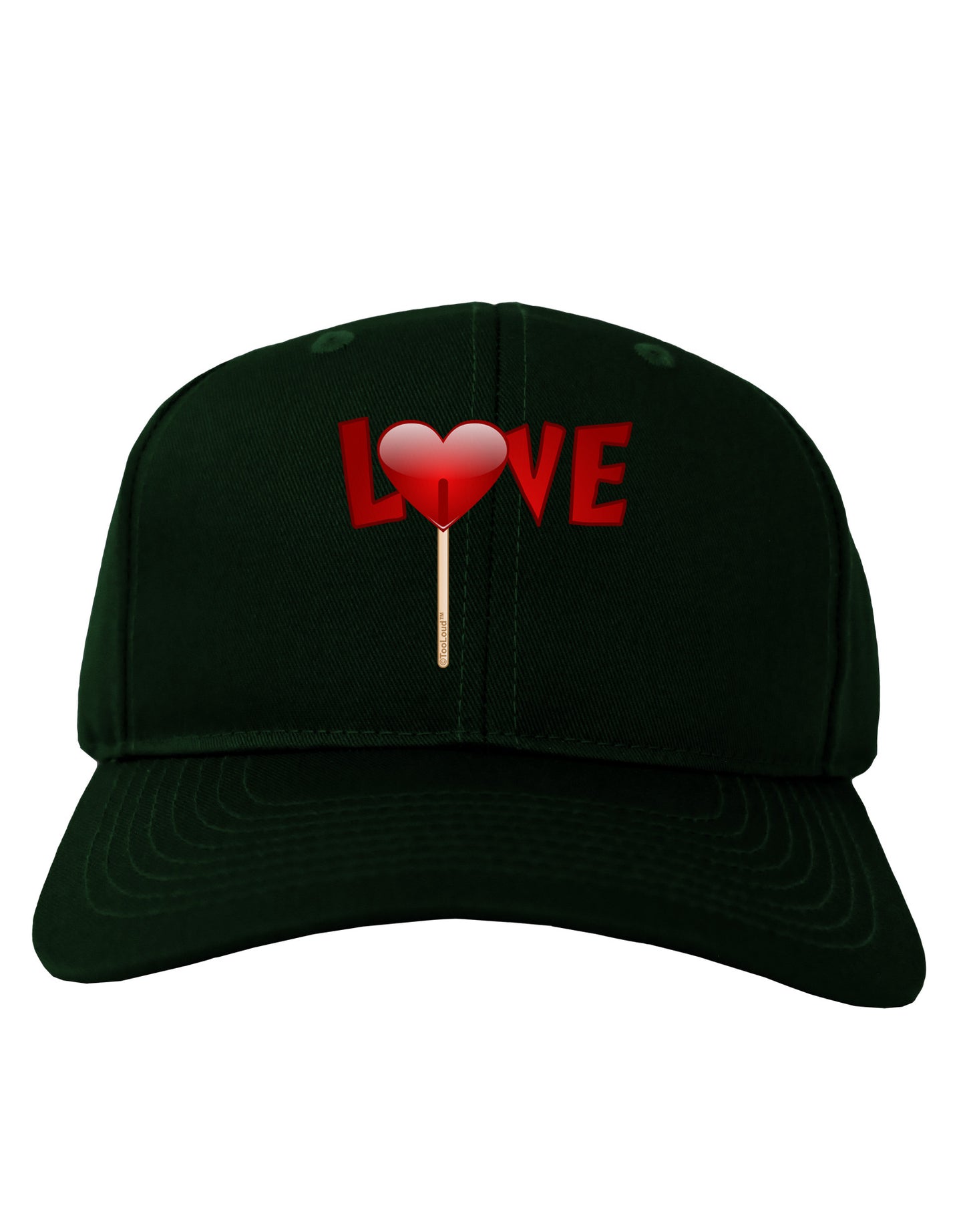 Love Lollipop Adult Dark Baseball Cap Hat-Baseball Cap-TooLoud-Hunter-Green-One Size-Davson Sales
