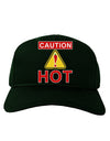 Caution Hot Chili Pepper Sign Adult Dark Baseball Cap Hat-Baseball Cap-TooLoud-Hunter-Green-One Size-Davson Sales