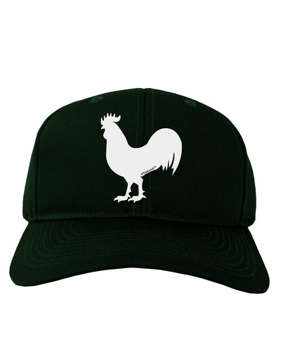Rooster Silhouette Design Adult Dark Baseball Cap Hat-Baseball Cap-TooLoud-Hunter-Green-One Size-Davson Sales