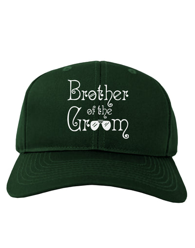 Brother of the Groom Adult Baseball Cap Hat-Baseball Cap-TooLoud-Hunter-Green-One-Size-Fits-Most-Davson Sales
