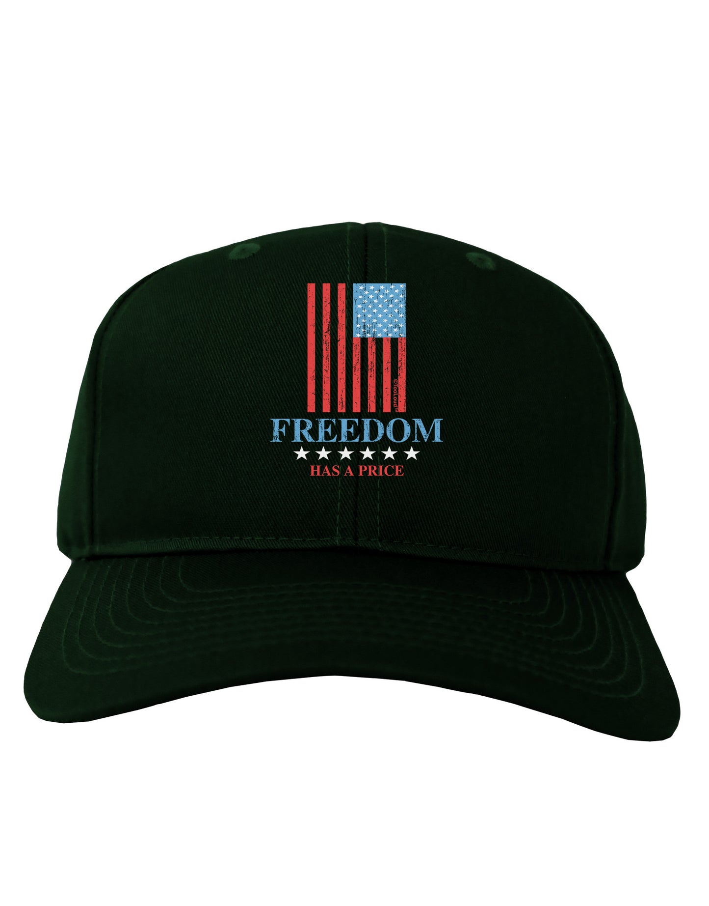 Freedom Flag Color Adult Dark Baseball Cap Hat-Baseball Cap-TooLoud-Hunter-Green-One Size-Davson Sales