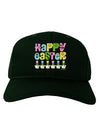 Happy Easter - Tulips Adult Dark Baseball Cap Hat by TooLoud-Baseball Cap-TooLoud-Hunter-Green-One Size-Davson Sales