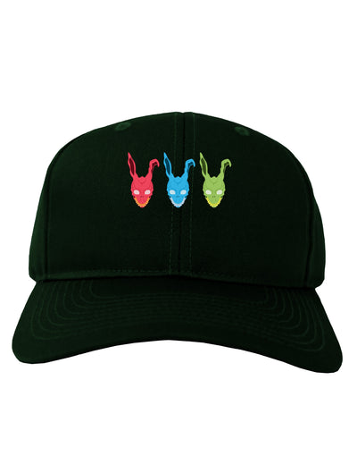 Scary Bunny Tri-color Adult Dark Baseball Cap Hat-Baseball Cap-TooLoud-Hunter-Green-One Size-Davson Sales