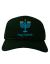 Happy Hanukkah Menorah Adult Dark Baseball Cap Hat-Baseball Cap-TooLoud-Hunter-Green-One Size-Davson Sales