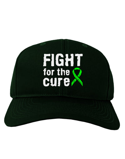 Fight for the Cure - Lime Green Ribbon Lyme Disease Adult Dark Baseball Cap Hat-Baseball Cap-TooLoud-Hunter-Green-One Size-Davson Sales