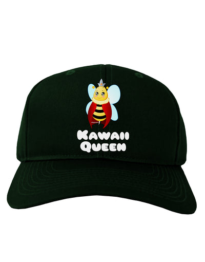 Kawaii Queen Queen Bee Adult Dark Baseball Cap Hat-Baseball Cap-TooLoud-Hunter-Green-One Size-Davson Sales