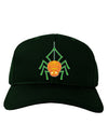 Cute Pumpkin Spider - Halloween Adult Dark Baseball Cap Hat-Baseball Cap-TooLoud-Hunter-Green-One Size-Davson Sales