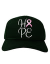 Hope - Breast Cancer Awareness Ribbon Adult Dark Baseball Cap Hat-Baseball Cap-TooLoud-Hunter-Green-One Size-Davson Sales