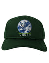 Planet Earth Text Adult Dark Baseball Cap Hat