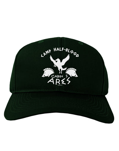 Camp Half Blood Cabin 5 Ares Adult Dark Baseball Cap Hat by-Baseball Cap-TooLoud-Hunter-Green-One Size-Davson Sales