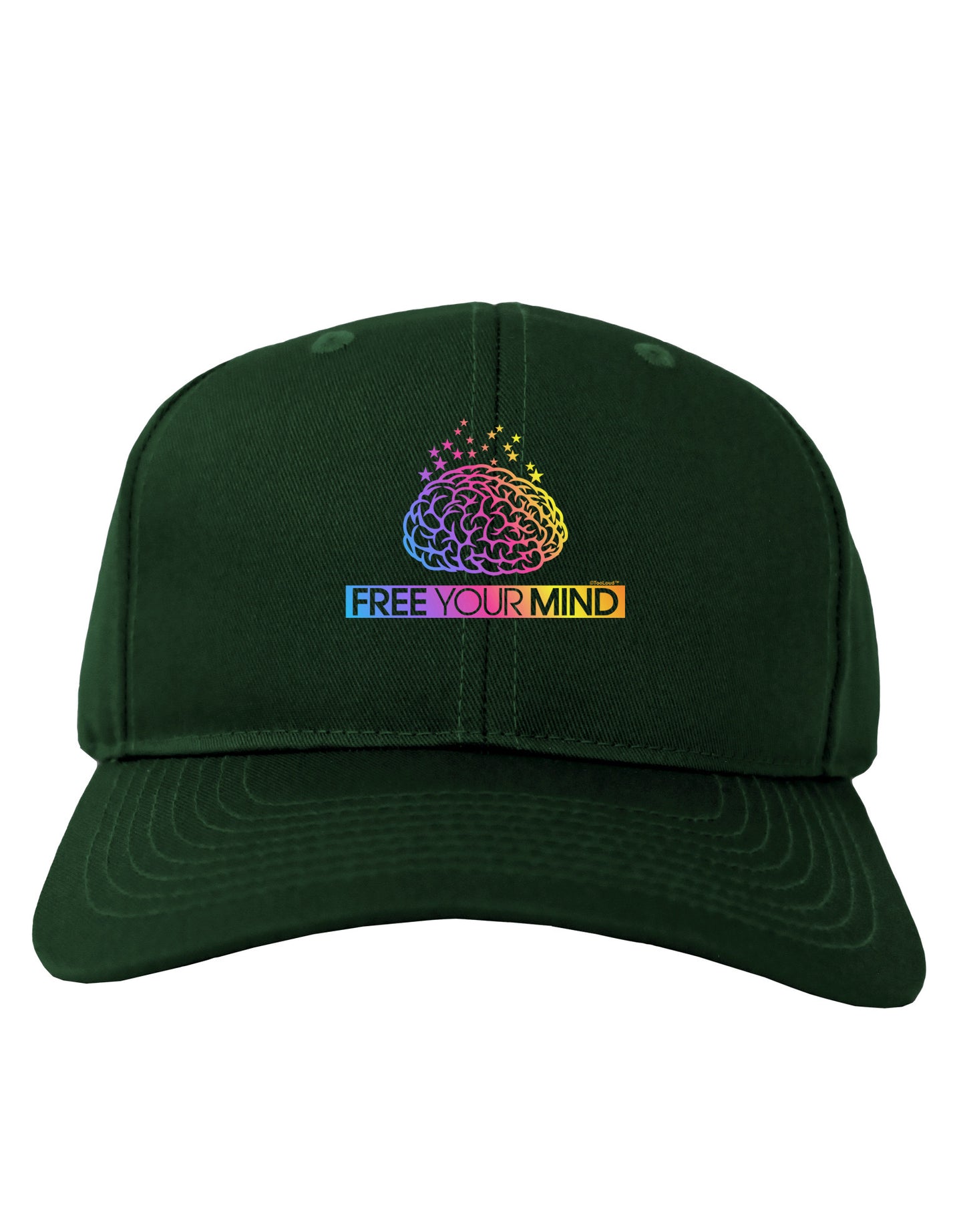 Free Your Mind Adult Dark Baseball Cap Hat-Baseball Cap-TooLoud-Hunter-Green-One Size-Davson Sales