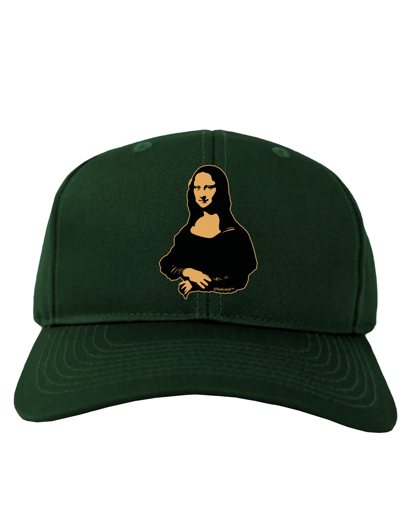 Mona Cutout Adult Dark Baseball Cap Hat-Baseball Cap-TooLoud-Hunter-Green-One Size-Davson Sales